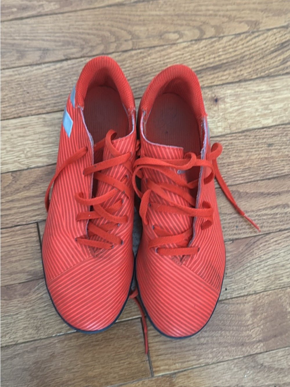 adidas Kids Red Lace-Up Athletic Sneakers